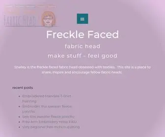 Frecklefacedfabrichead.com(Freckle Faced Fabric Head) Screenshot