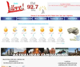 Frecuencialibre.com.ar(Radio Libre San Juan Libre FM Pepe de la Colina radios de san juan argentina.Noticias de San Juan) Screenshot