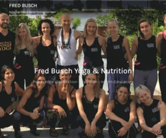 Fredbusch.com(Fred Busch Worldwide Programs on Vegan Nutrition and Yoga) Screenshot