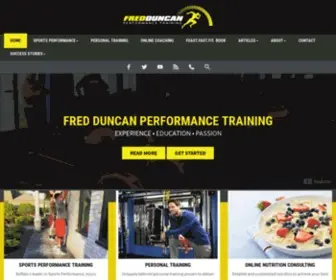 Fredduncan.com(Fred Duncan Performance Training) Screenshot