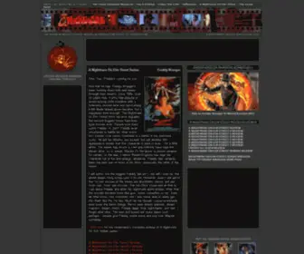 Freddykrueger.com(A Nightmare On Elm Street Horror Movie Tribute Site) Screenshot