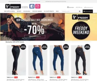 Freddywear.de(Freddy jeans aus dem offiziellen freddy onlinestore) Screenshot