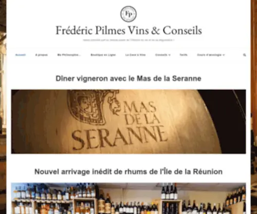 Frederic-Pilmes.vin(Frédéric Pilmes Vins & Conseils) Screenshot
