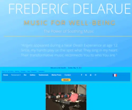 FrederiCDelarue.com(Soothing Music by Frederic Delarue) Screenshot