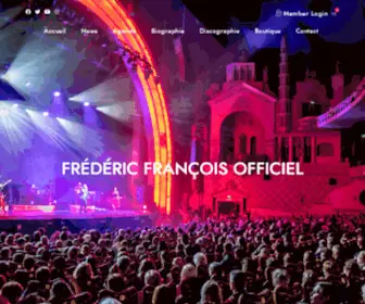 FredericFrancois.com(Frédéric François) Screenshot