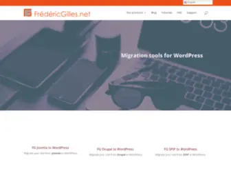 FredericGilles.net(Migrate from Joomla to WordPress) Screenshot