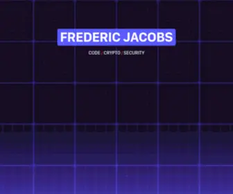 FredericJacobs.com(Frederic Jacobs) Screenshot