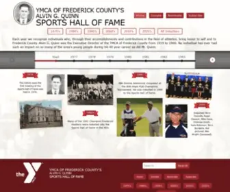 Frederick-Hof.org(Sports Hall of Fame) Screenshot