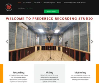 Frederickrecordingstudio.com(Audio Recording) Screenshot