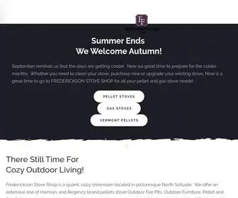 Fredericksonri.com(RI CT Pellet Stoves) Screenshot