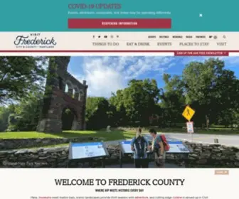 Fredericktourism.org(Frederick, Maryland) Screenshot