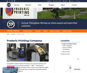 FredericPrinting.com(Frederic Printing Company) Screenshot