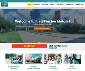 Fredfinchermotors.com(Used bhph cars houston tx) Screenshot