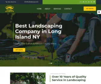 Frediscorp.com(Long Island's Landscaping Company) Screenshot