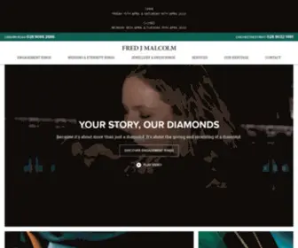 FredjMalcolm.com(Diamond Specialist Jewellers Belfast) Screenshot