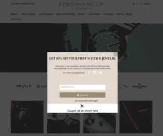 Fredmansur.se(Exklusiva klockor från auktoriserad klockbutik i Stockholm) Screenshot