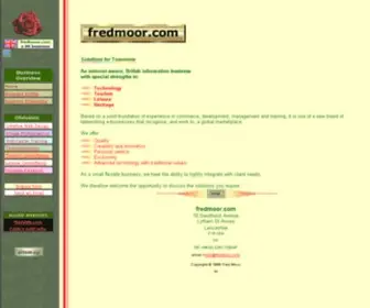 Fredmoor.com(Business Overview) Screenshot