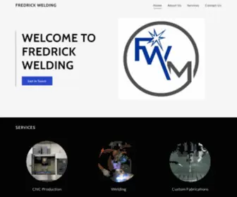 Fredrickwelding.com(Our full service machine shop has been in business for over 45 years and) Screenshot