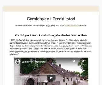 Fredrikstadmotel.no(Gamlebyen i Fredrikstad) Screenshot