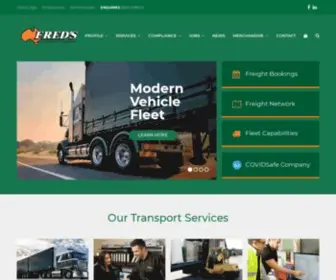 Freds.com.au(Fred's Interstate Transport) Screenshot