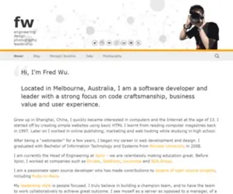 Fredwu.me(Fred Wu) Screenshot