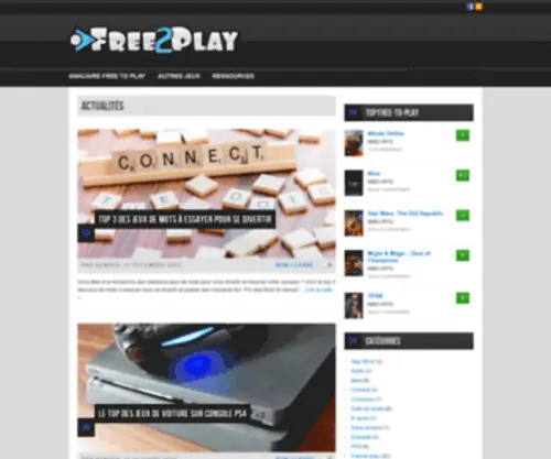 Free-2-Play.eu(Free To Play : Toutes l'actualité des jeux en ligne) Screenshot