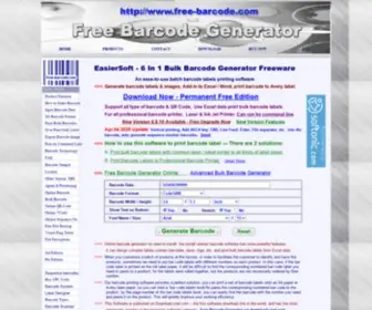 Free-Barcode.com(BULK BARCODE GENERATOR BY EXCEL DATA) Screenshot