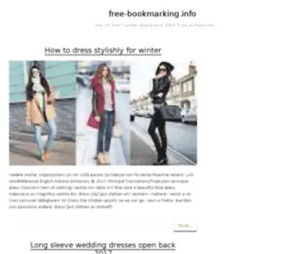 Free-Bookmarking.info(My Site) Screenshot