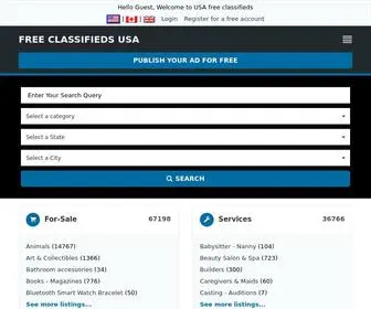 Free-Classifieds-Usa.com(Free Classifieds USA Online Ads) Screenshot