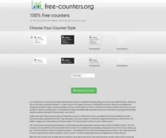 Free-Counters.org(Free Counters for Your Website) Screenshot