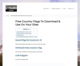 Free-Country-Flags.com(Free Country Flags To Download & Use On Your Sites) Screenshot