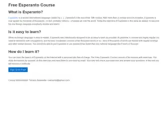 Free-Esperanto-Course.net(Free Esperanto Course) Screenshot