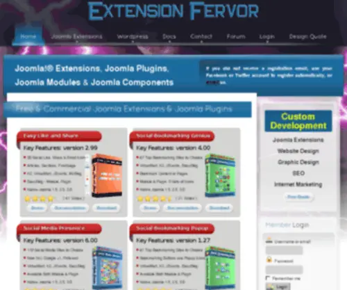 Free-Extensions-Fervor.com(Joomla Extensions) Screenshot