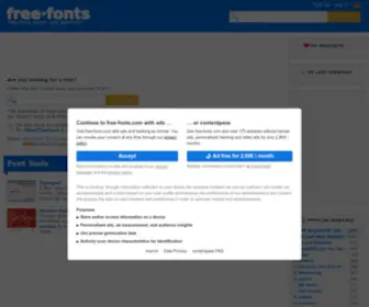Free-Fonts.com(Free Fonts search and download) Screenshot