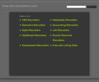 Free-FOR-Recruiters.com(Free Resumes and Job Banks) Screenshot