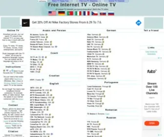 Free-Internet-TV.cz(Free Internet TV) Screenshot
