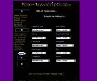 Free-Javascripts.com(100s of free scripts) Screenshot