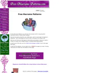 Free-Macrame-Patterns.com(Free Macrame Patterns) Screenshot