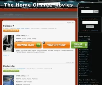 Free-Movie-Home.com(The Home Of Free Movies) Screenshot