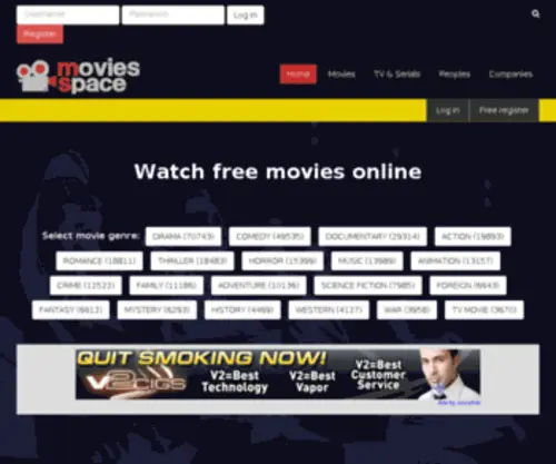 Free-Movies.space(The Official Home of YIFY Movie Torrent Downloads) Screenshot