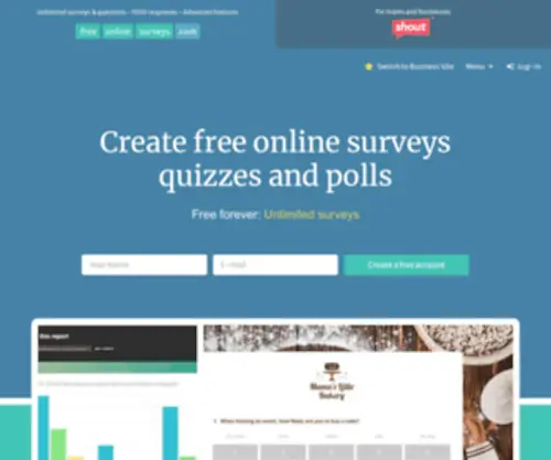 Free-Online-Surveys.co.uk(Create Free Online Surveys) Screenshot