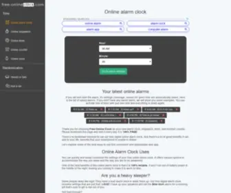 Free-Onlineclock.com(Online Alarm Clock) Screenshot