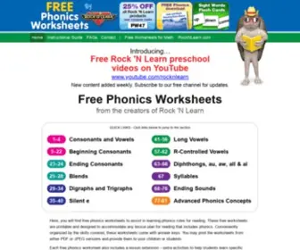 Free-Phonics-Worksheets.com(Free Phonics Worksheets) Screenshot