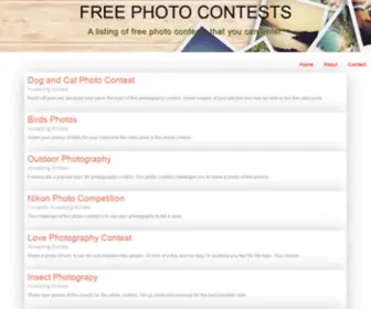 Free-Photo-Contests.com Screenshot