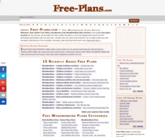 Free-Plans.com(Massive Free Woodworking Plans Archive) Screenshot