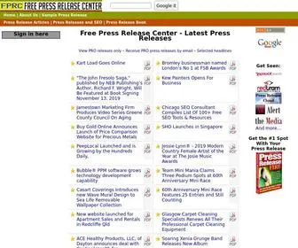 Free-Press-Release-Center.info(Free Press Release Distribution Service) Screenshot