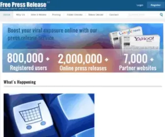 Free-Press-Release.com(TECH IS FUN) Screenshot