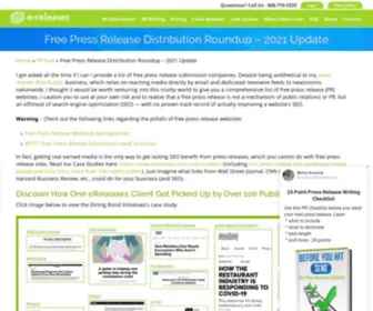 Free-Press-Release.net(2021 Update) Screenshot