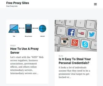Free-Proxy-Sites.org(Free Proxy Sites) Screenshot
