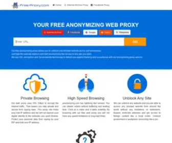 Free-Proxy.com(Your free web proxy to surf anonymously) Screenshot